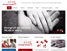 Tablet Screenshot of moedigemoeders.nl